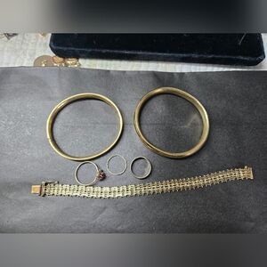Vintage Gold Filled Bracelet Ring Lot